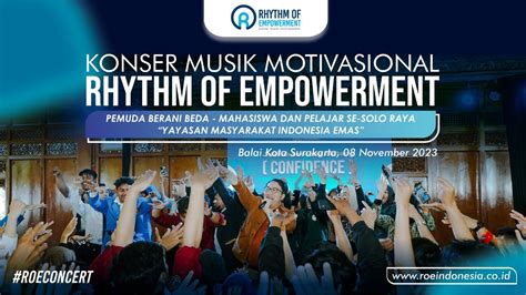 Konser Musik Motivasional ROE Bersama Pelajar Dan Mahasiswa Se Solo