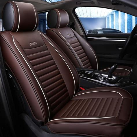 Kvd Superior Leather Luxury Car Seat Cover For Toyota Glanza Coffee Autoclint