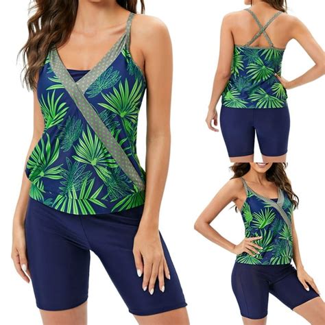 Busydd 2024 Tummy Control Swimsuits For Women Two Piece Swimsuit High