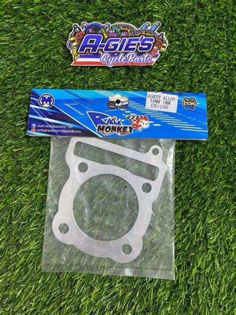 RACING MONKEY ALLOY GASKET 59MM 1MM SILVER MIO SPORTY AMORE SOULTY