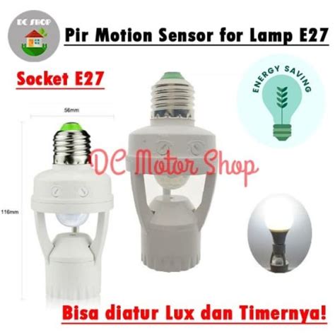 Jual Smart Fitting E27 Lampu Bohlam Dengan Infrared PIR Motion Sensor