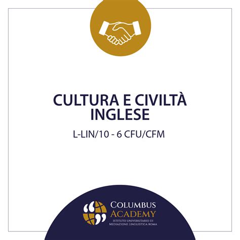 Cultura E Civilt Inglese L Lin Columbus Academy