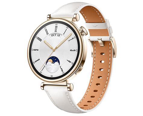 Huawei Watch Gt 4 White Leather Strap Smartwatches