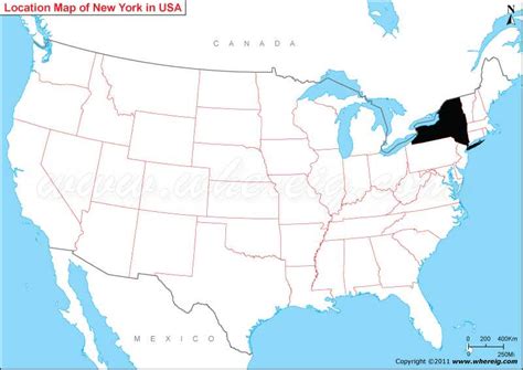 Where Is New York State Where Is New York Located In The Us Map