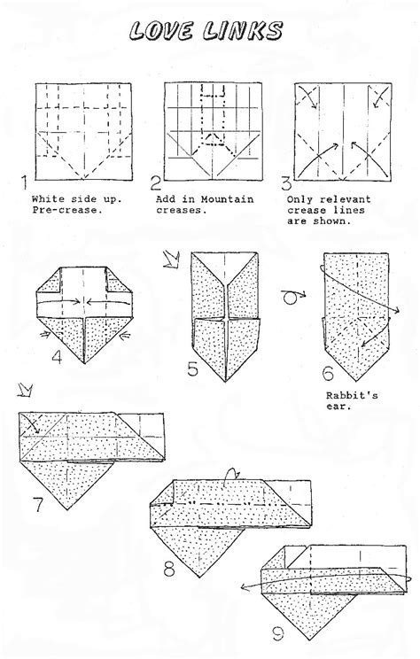 Francis Ow S Origami Diagrams Love Links