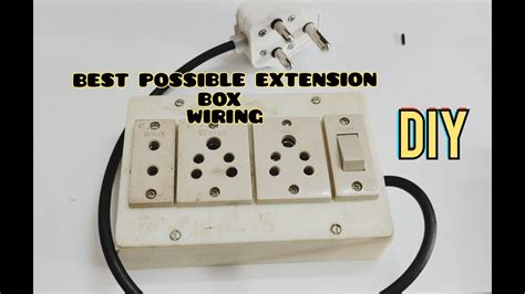 How To Make An Extension Box 3Sockets 1Swithes Box Wiring