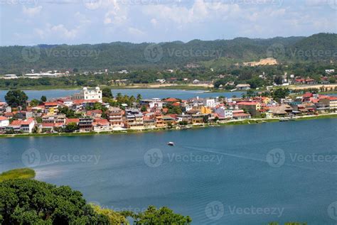 Lake around Flores Guatemala Central America 822353 Stock Photo at Vecteezy