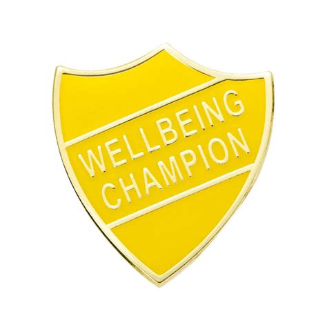 Wellbeing Champion Badge Blue Pack Of 5 School Merit Stickers