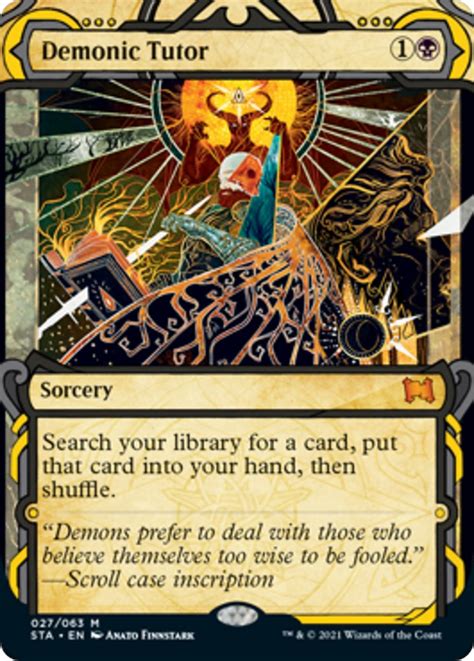 Demonic Tutor Strixhaven Mystical Archives Magic The Gathering