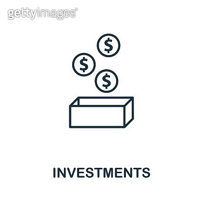 Investments Outline Icon Thin Style Design From Startup Icons