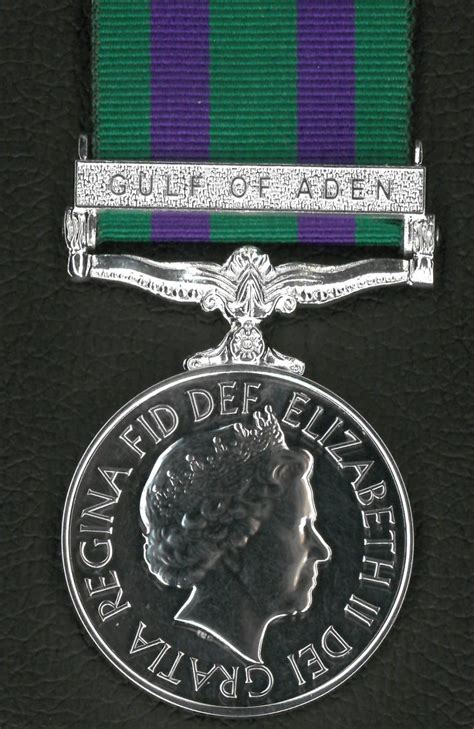 Worcestershire Medal Service GSM 2008 With Clasp Gulf Of Aden