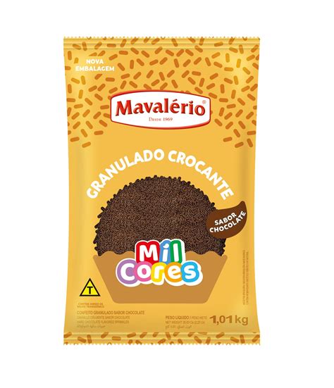 GRANULADO CROCANTE SABOR CHOCOLATE MIL CORES MAVALÉRIO Mavalério