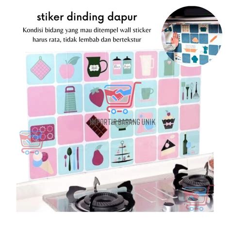 Jual Imb C Stiker Dinding Dapur Anti Minyak Wall Sticker Kitchen