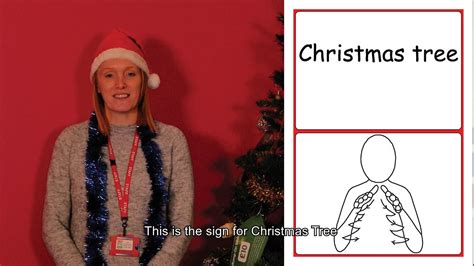 Learn The Makaton Sign For Christmas Tree Youtube