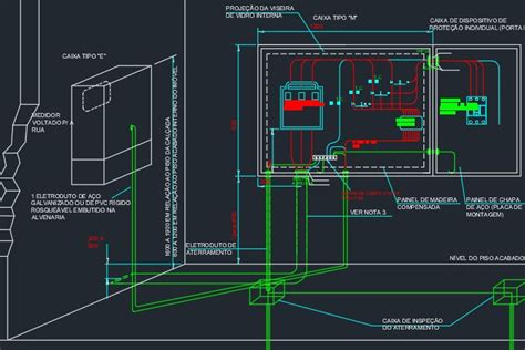 Padr O De Entrada Enel Detalhamentos Em Dwg Autocad