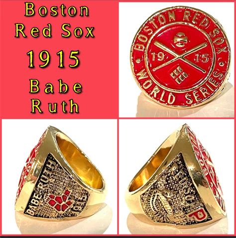 Boston Red Sox Babe Ruth 1915 Championship Ring Size 11 Etsy