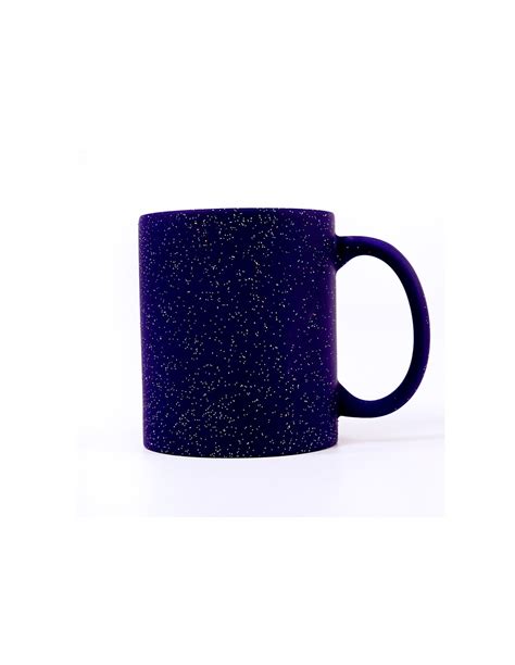 Taza Cer Mica M Gica Azul Glitter Con Caja