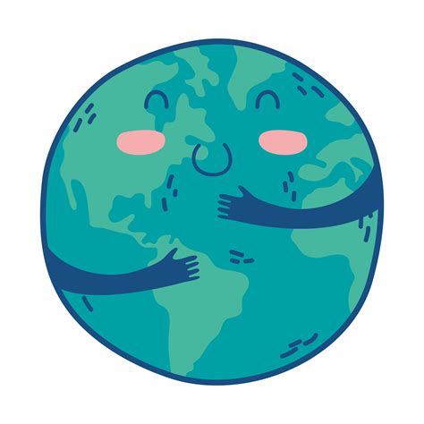 Mundo Planeta Tierra Kawaii Personaje 4219517 Vector En Vecteezy