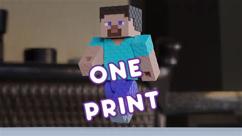 STL file STEVE ARTICULATED 1 PRINT MINECRAFT 🦸・3D printer design to download・Cults