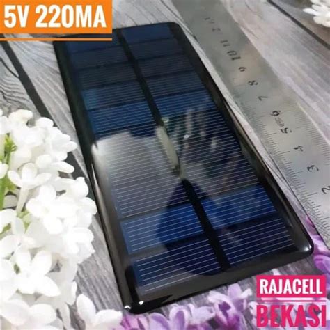 Jual Panel Surya Mini Solar Cell 5V 220mA 135x65mm Monocrystalline