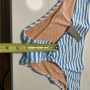 J Crew Swim J Crew Surf Hipster Bikini Bottom In Stripes Nwt Size Xxl Green And White