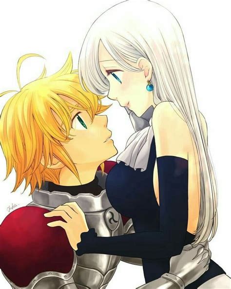 Pin By Hshyd On Anime Love Kiss Meliodas Y Elizabeth Elizabeth Seven