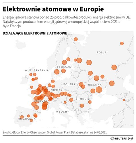 INFOGRAFIKA Lokalizacje Elektrowni Atomowych W Europie WGospodarce Pl