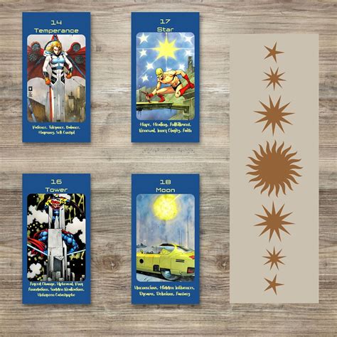 Super Hero Tarot Deck Digital Version Etsy