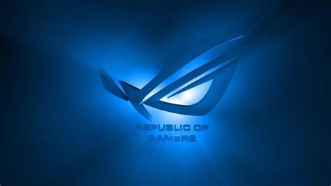 Rog Blue Wallpaper 4K