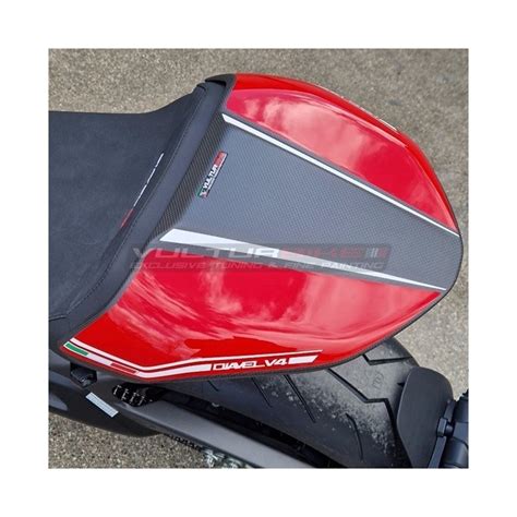 Housse De Selle Carbone Sur Mesure RED CARBON Ducati Diavel V4