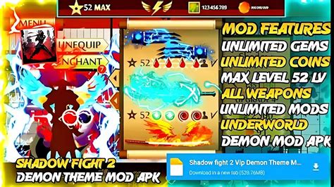 Shadow Fight 2 VIP DEMON WEAPONS Mod 100 Working Shadow Fight