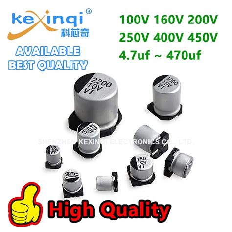 Pcs Smd Aluminum Electrolytic Capacitor V V V V V V