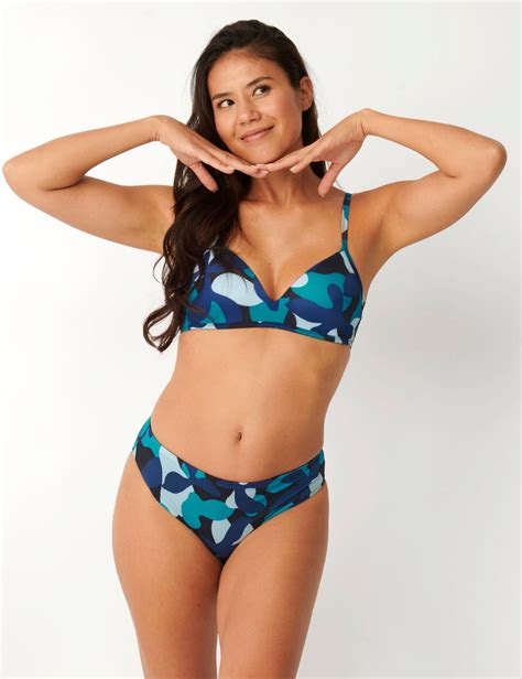 Sloggi Shore Flower Horn High Leg Bikini Brief Blue