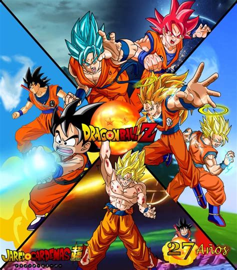 Poster Son Goku 27 Aniversario Dbz By Jaredsongohan On Deviantart Anime Dragon Ball Super