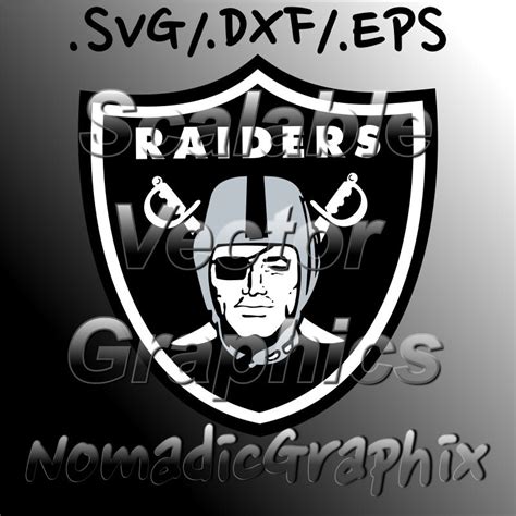 Oakland Raiders Vector Cut Files Svg Dxf By Nomadicgraphixsvg