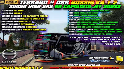 Update Bussid V Obb Bussid V Terbaru Sound Hino Rk Hr