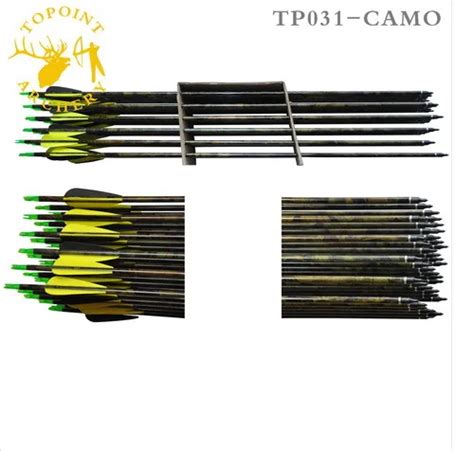 12 PC/lot 30" Carbon CAMO Arrows Bow Arrows archery accessories for ...