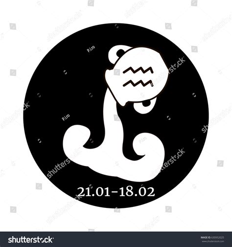 Vector Illustration Astrological Sign Aquarius Zodiac Stock Vector