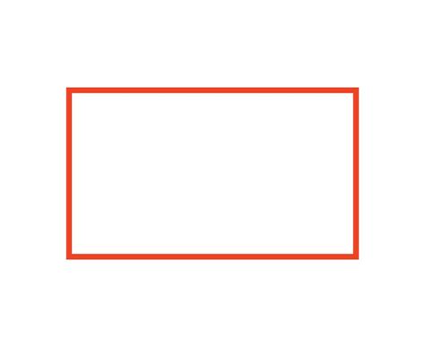 Rectangle Shape Outline Stroke Orange Symbol Illustration 48721287