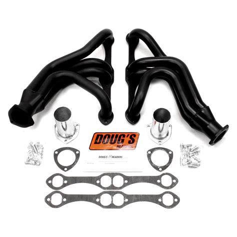 Doug S Headers D356 B 4 Tube Steel Hi Temp Black Coated Short Tube