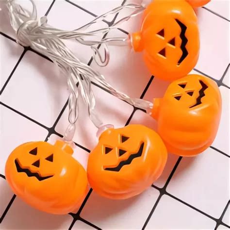 Varal Abóbora Led C8 Decoração Halloween Dia Das Bruxas Mercadolivre