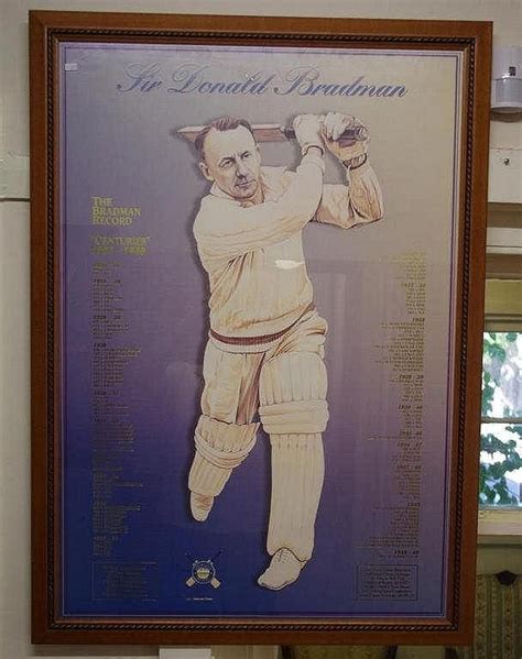 Bradman Centuries Commemorative Poster - Sporting - Cricket - Memorabilia