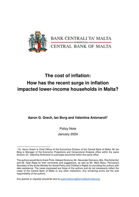 Pdf The Cost Of Inflation How Has The Recent Surge In Inflation