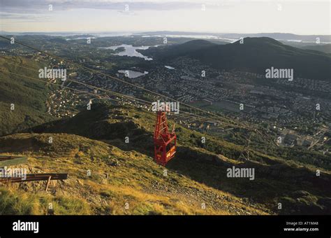 Cable Car Of Bergen Norway Stock Photo Alamy