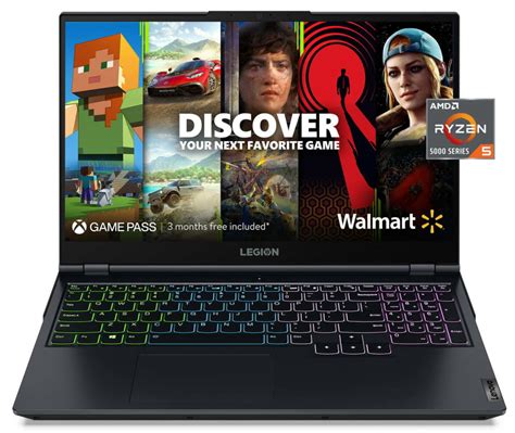 Lenovo Legion 5 Ryzen 5 15.6" Gaming Laptop for $599 - 82JW00Q7US