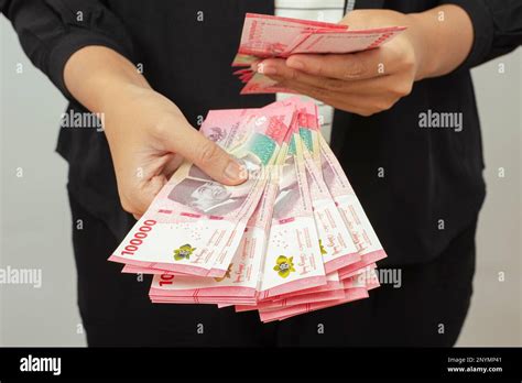 Cash Payment Concept Indonesian Rupiah Currency Rp Seratus