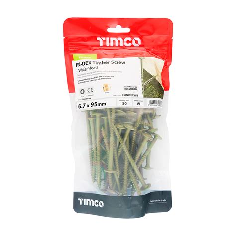 Timco Timber Screws Tx Wafer Exterior Green