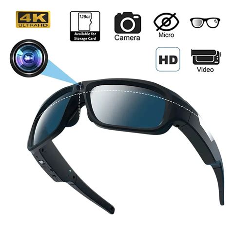 Lunettes Intelligentes Avec Lunettes Cam Ra Hd K Enregistrement Vid O