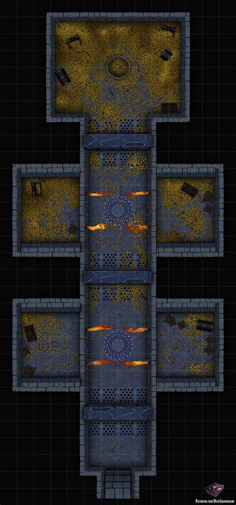 [oc][art] Spring Forest Path Battle Map 30x30 R Dnd