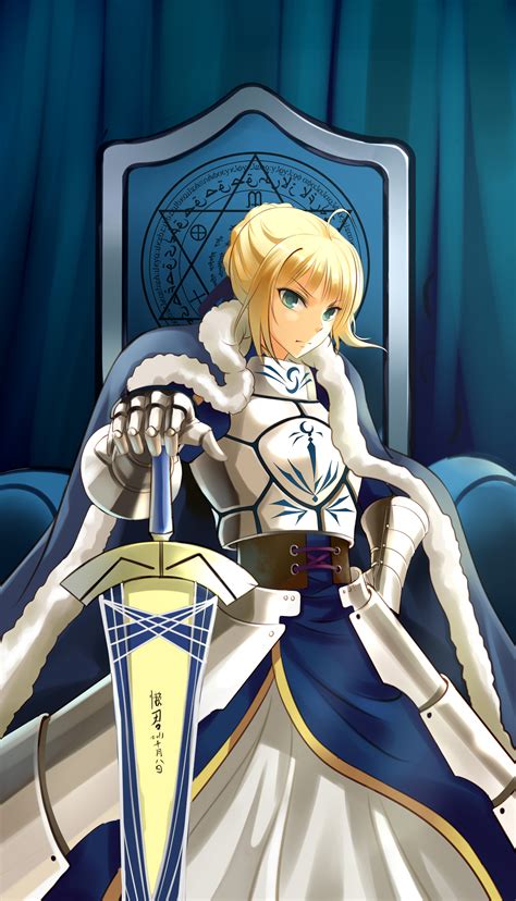 Saber Fate Stay Night Mobile Wallpaper By Pixiv Id 8097407 1608330